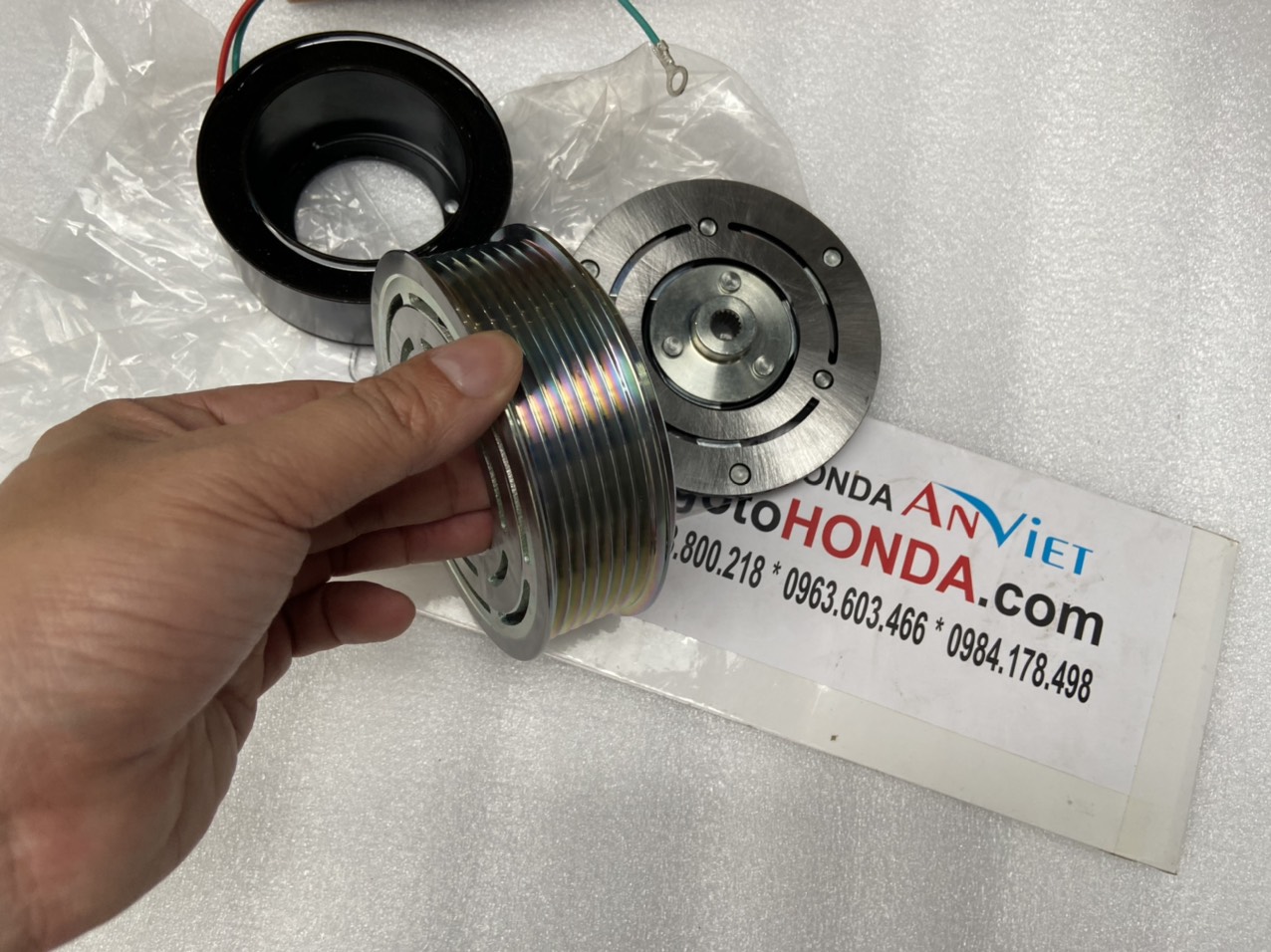 Cuộn điện Puly đầu lốc điều hòa xe Honda CIVIC